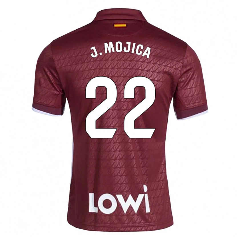 Danxen Men Johan Mojica #22 Dark Red White Away Jersey 2026/27 T-Shirt