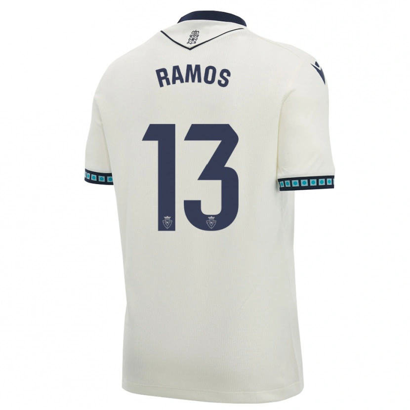 Danxen Men Darío Ramos #13 White Black Light Sky Blue Away Jersey 2026/27 T-Shirt