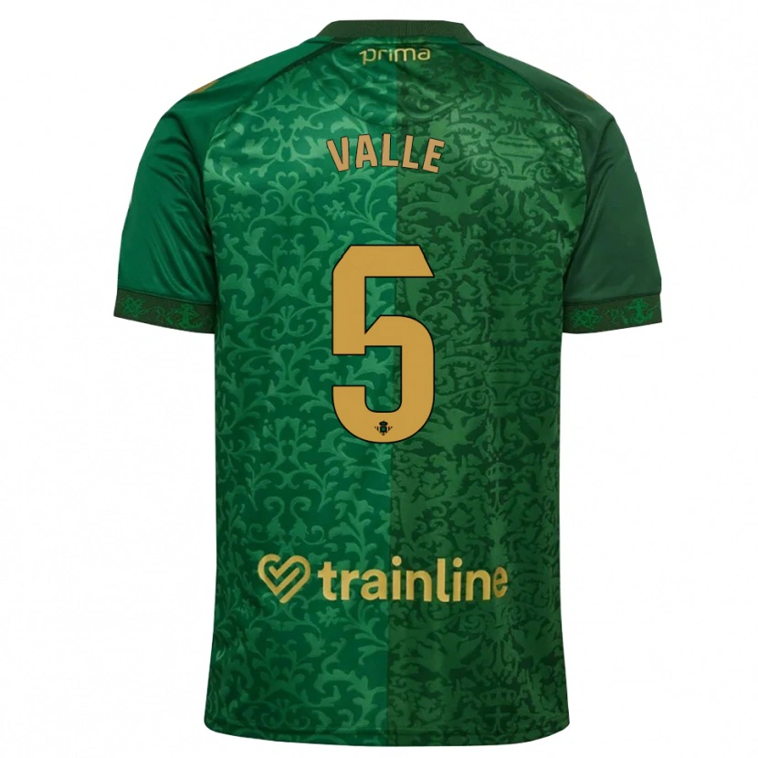 Danxen Men María Valle López #5 Forest Green Dark Goldenrod Away Jersey 2026/27 T-Shirt