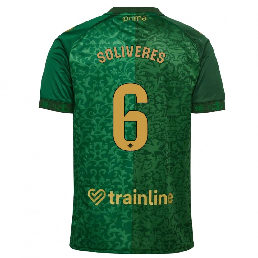 Danxen Men Gema Soliveres #6 Forest Green Dark Goldenrod Away Jersey 2026/27 T-Shirt