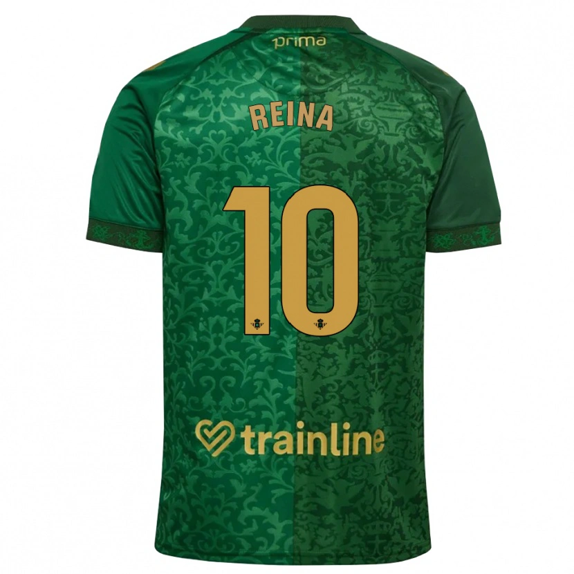 Danxen Men Carlos Reina #10 Forest Green Dark Goldenrod Away Jersey 2026/27 T-Shirt