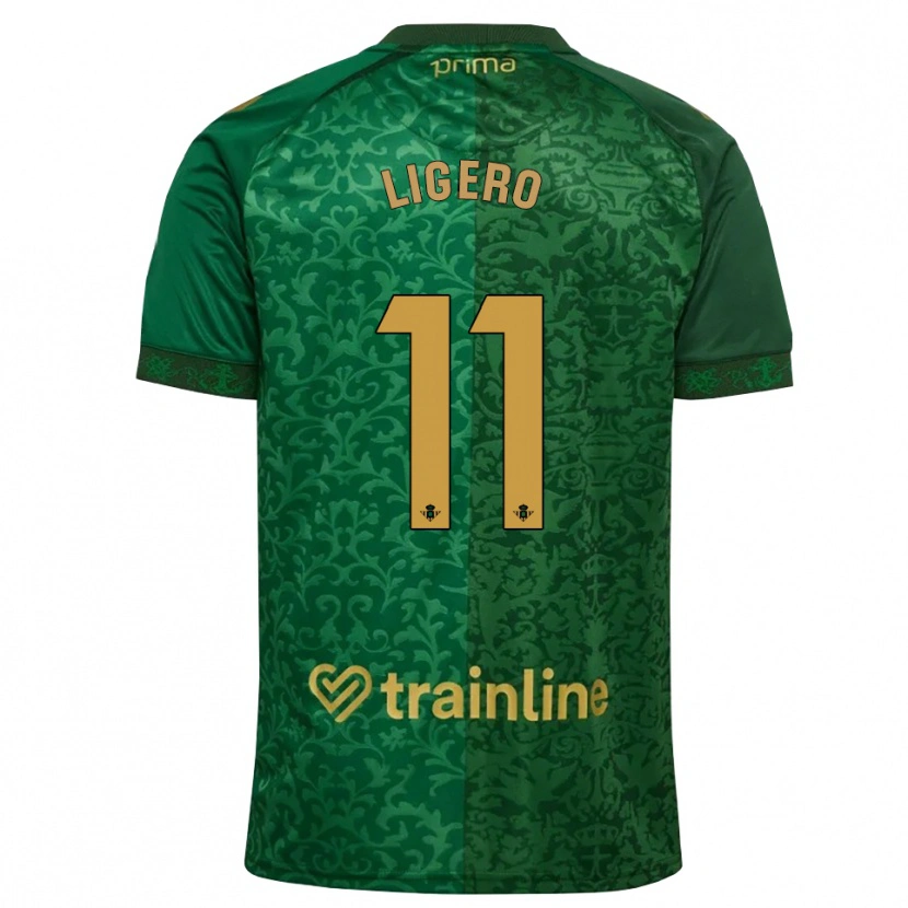 Danxen Men Nuria Ligero #11 Forest Green Dark Goldenrod Away Jersey 2026/27 T-Shirt