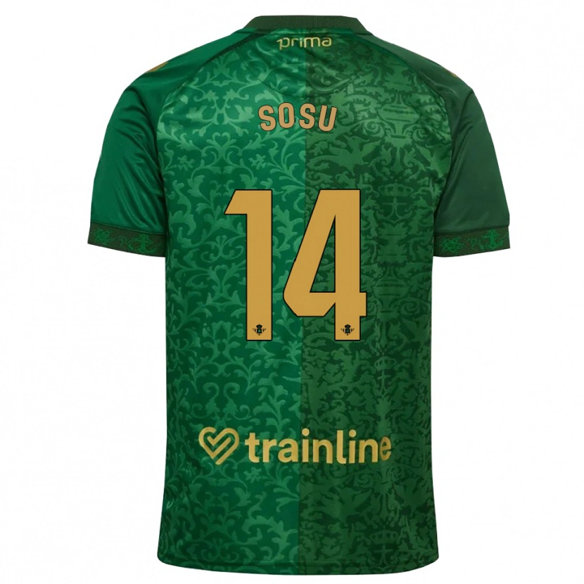 Danxen Men Kwame Sosu #14 Forest Green Dark Goldenrod Away Jersey 2026/27 T-Shirt