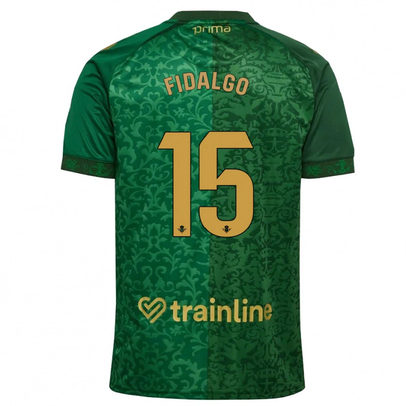 Danxen Men Álvaro Fidalgo #15 Forest Green Dark Goldenrod Away Jersey 2026/27 T-Shirt