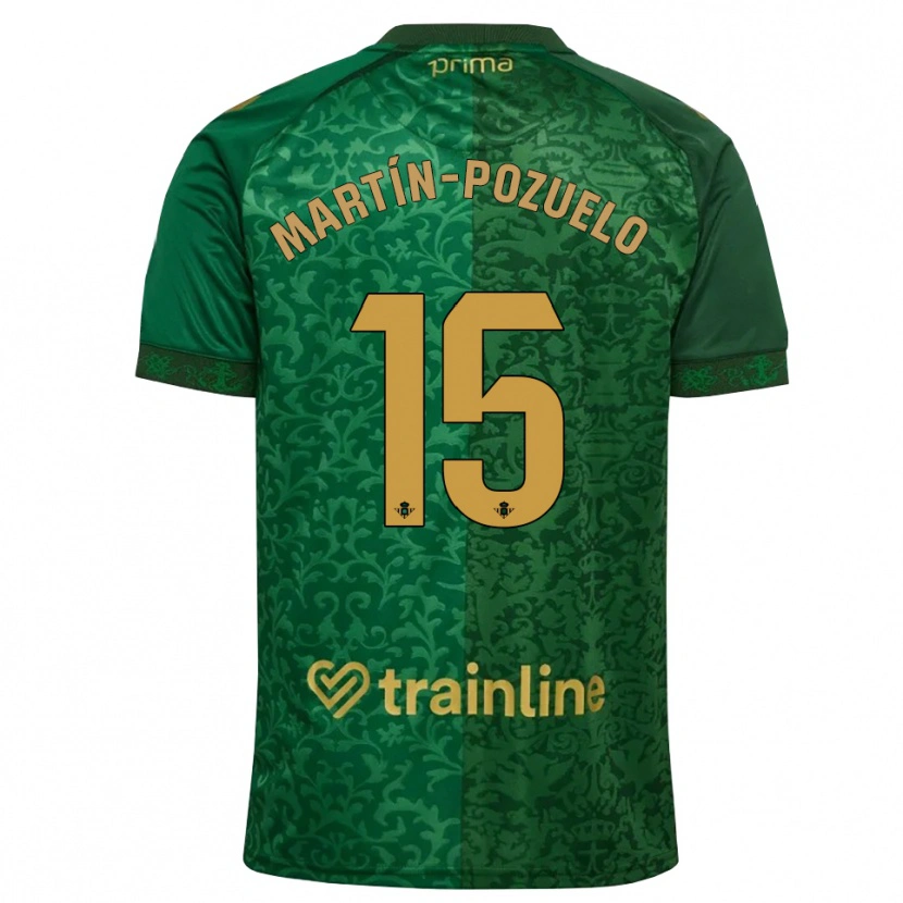 Danxen Men Esther Martín-Pozuelo #15 Forest Green Dark Goldenrod Away Jersey 2026/27 T-Shirt
