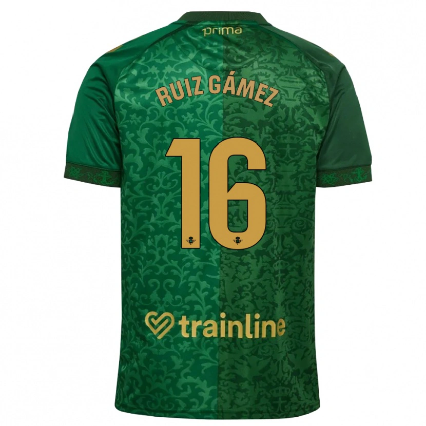 Danxen Men María Ruiz #16 Forest Green Dark Goldenrod Away Jersey 2026/27 T-Shirt