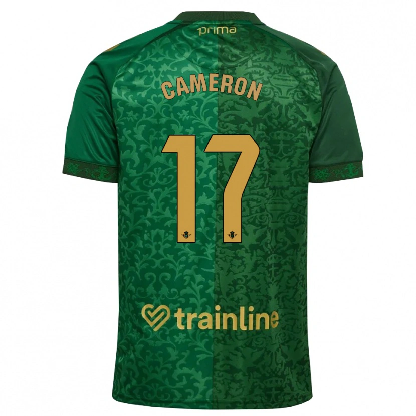 Danxen Men Tiffany Cameron #17 Forest Green Dark Goldenrod Away Jersey 2026/27 T-Shirt