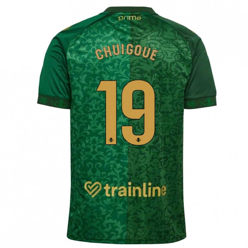 Danxen Men Dorine Chuigoué #19 Forest Green Dark Goldenrod Away Jersey 2026/27 T-Shirt