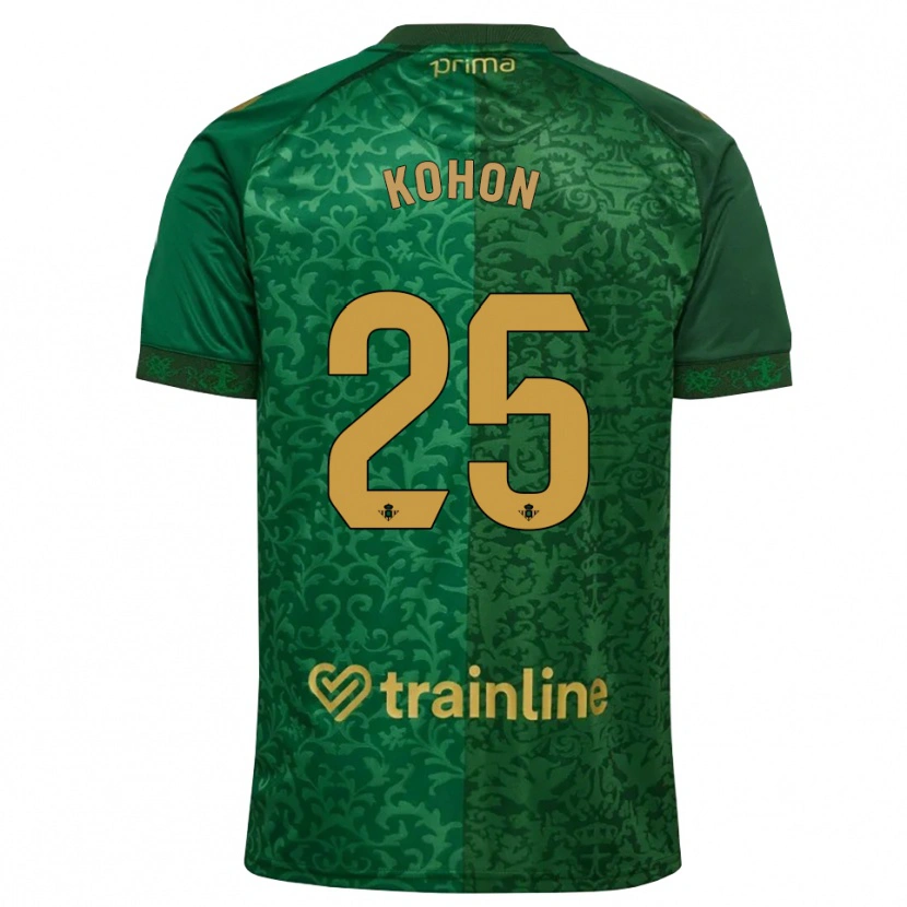 Danxen Men Rudy Kohon #25 Forest Green Dark Goldenrod Away Jersey 2026/27 T-Shirt