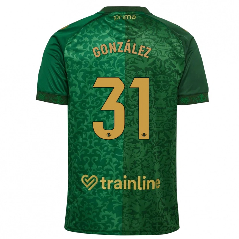 Danxen Men Manu González #31 Forest Green Dark Goldenrod Away Jersey 2026/27 T-Shirt