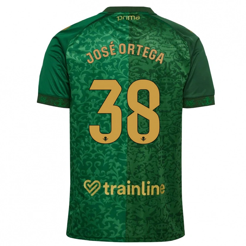 Danxen Men José Ortega #38 Forest Green Dark Goldenrod Away Jersey 2026/27 T-Shirt