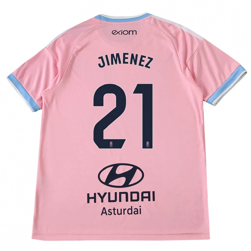 Danxen Men David Jiménez #21 Cornflower Blue Pink Away Jersey 2026/27 T-Shirt