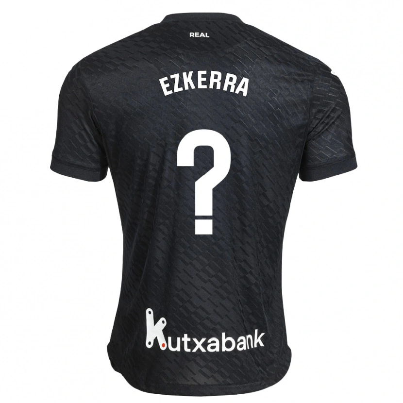 Danxen Men Naier Ezkerra #0 Black White Away Jersey 2026/27 T-Shirt