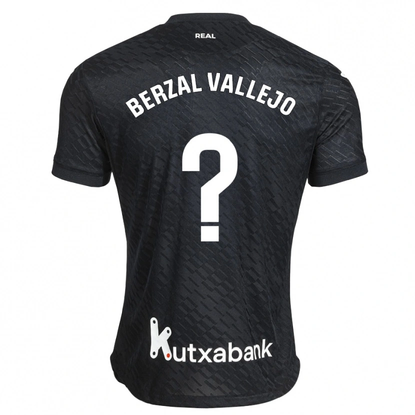 Danxen Men Asier Berzal Vallejo #0 Black White Away Jersey 2026/27 T-Shirt