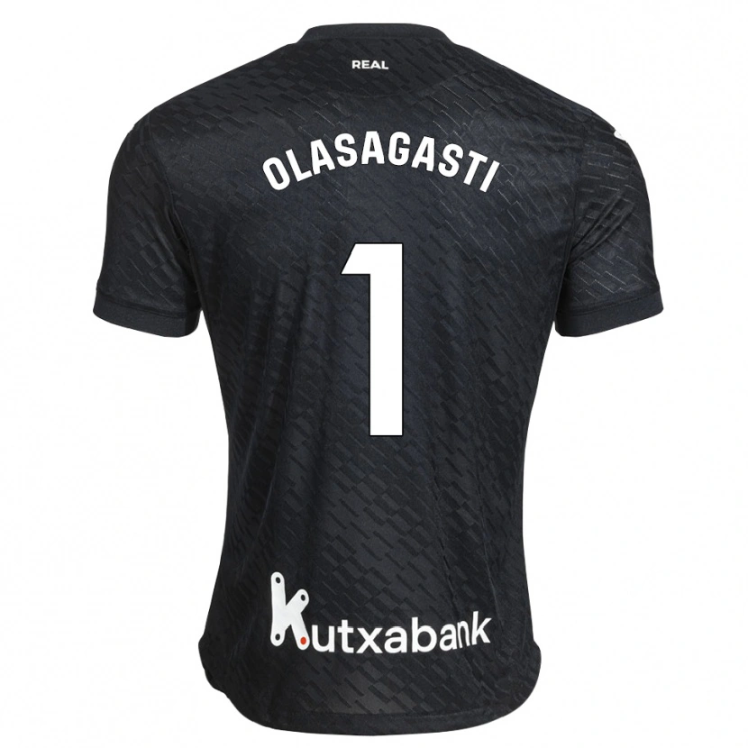 Danxen Men Lander Olasagasti #1 Black White Away Jersey 2026/27 T-Shirt