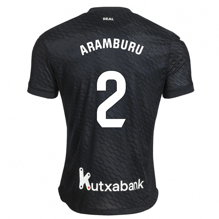 Danxen Men Jon Aramburu #2 Black White Away Jersey 2026/27 T-Shirt