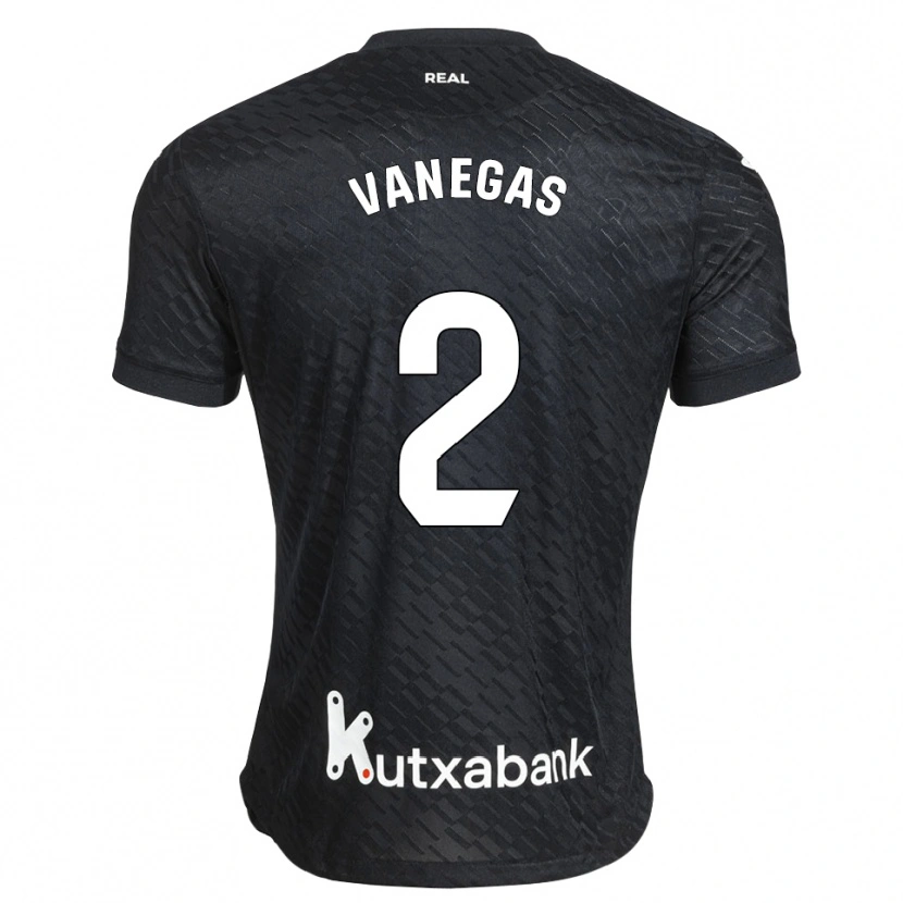 Danxen Men Manuela Vanegas Cataño #2 Black White Away Jersey 2026/27 T-Shirt