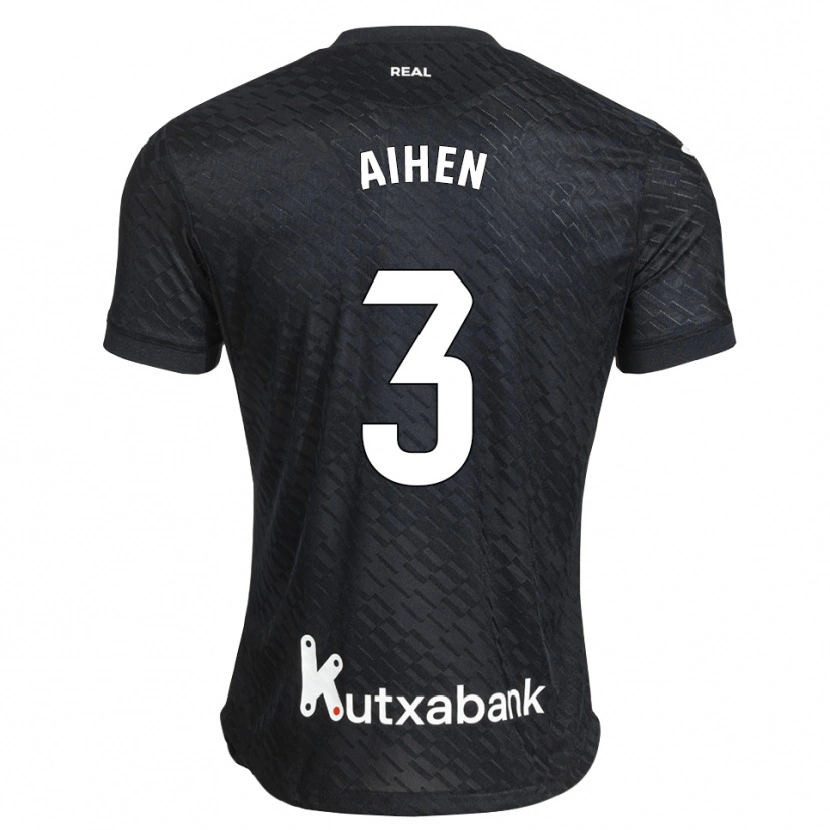 Danxen Men Aihen Muñoz #3 Black White Away Jersey 2026/27 T-Shirt