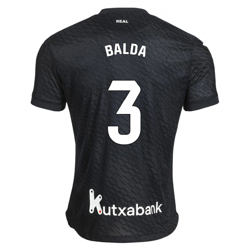 Danxen Men Jon Balda #3 Black White Away Jersey 2026/27 T-Shirt