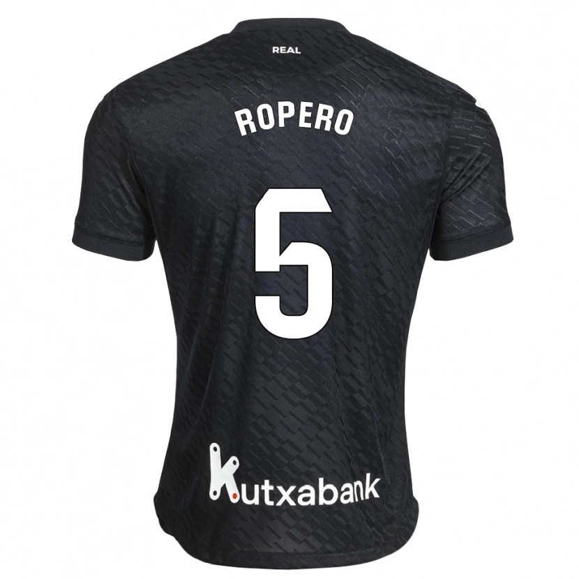 Danxen Men Iker Ropero #5 Black White Away Jersey 2026/27 T-Shirt