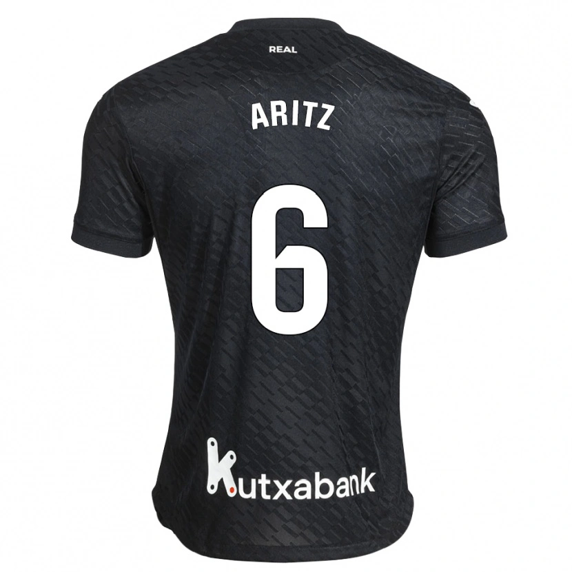 Danxen Men Aritz Elustondo #6 Black White Away Jersey 2026/27 T-Shirt