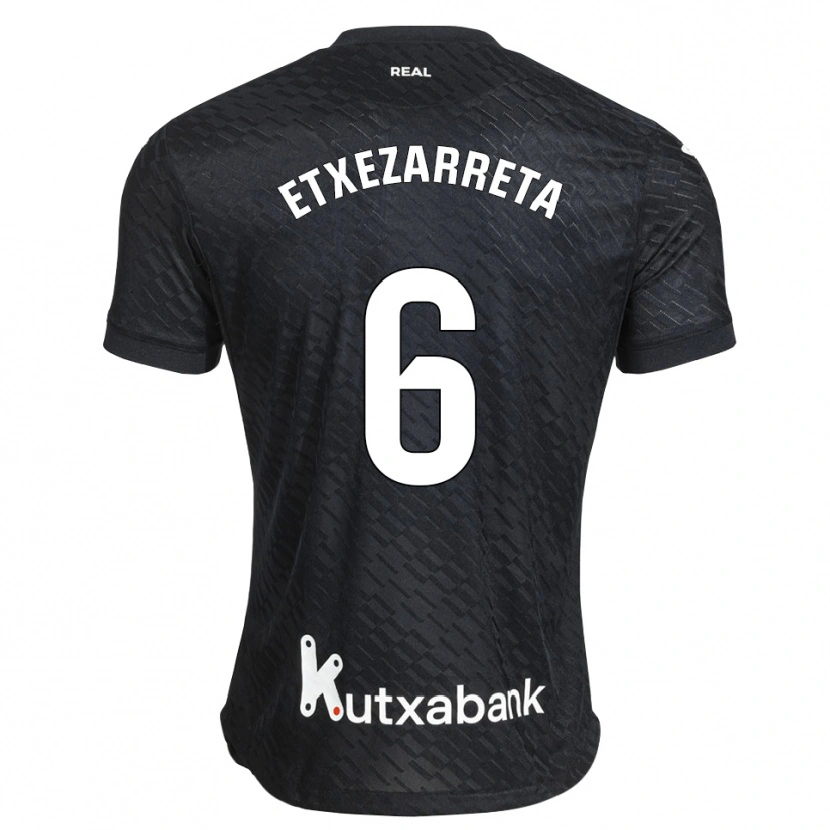 Danxen Men Ane Etxezarreta Aierbe #6 Black White Away Jersey 2026/27 T-Shirt