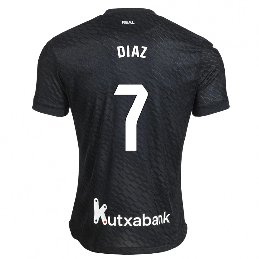 Danxen Men Dani Díaz #7 Black White Away Jersey 2026/27 T-Shirt