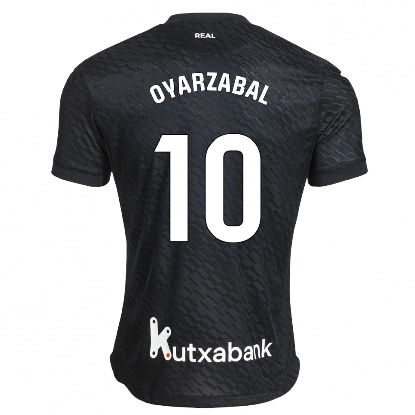 Danxen Men Mikel Oyarzabal #10 Black White Away Jersey 2026/27 T-Shirt