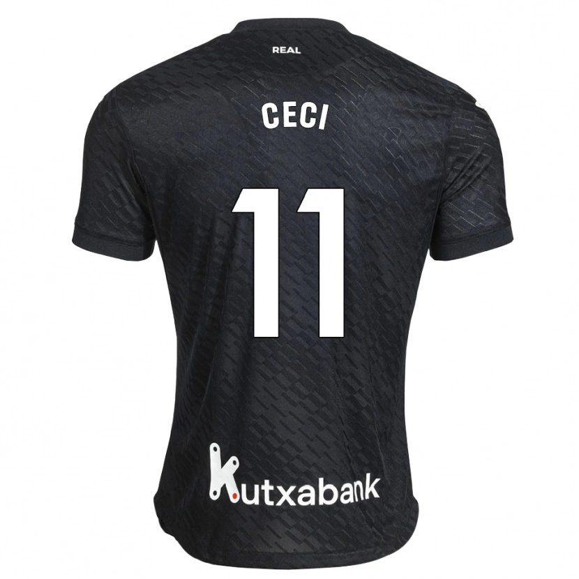 Danxen Men Cecilia Marcos #11 Black White Away Jersey 2026/27 T-Shirt