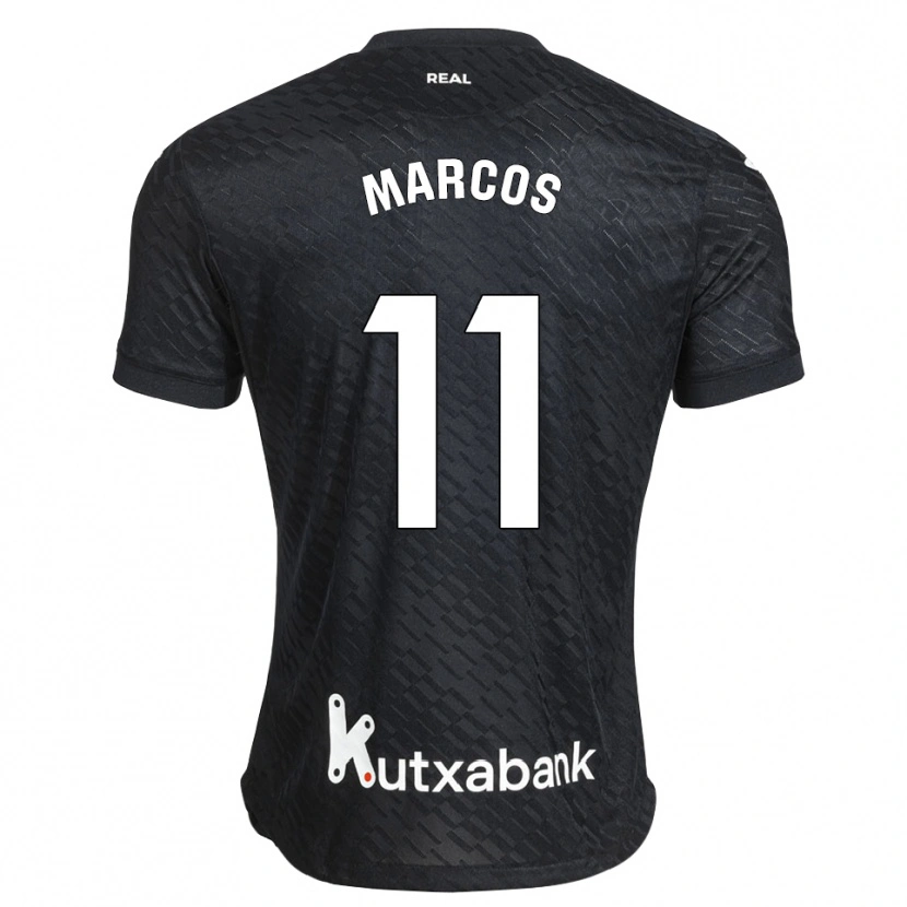 Danxen Men Cecilia Marcos Nabal #11 Black White Away Jersey 2026/27 T-Shirt