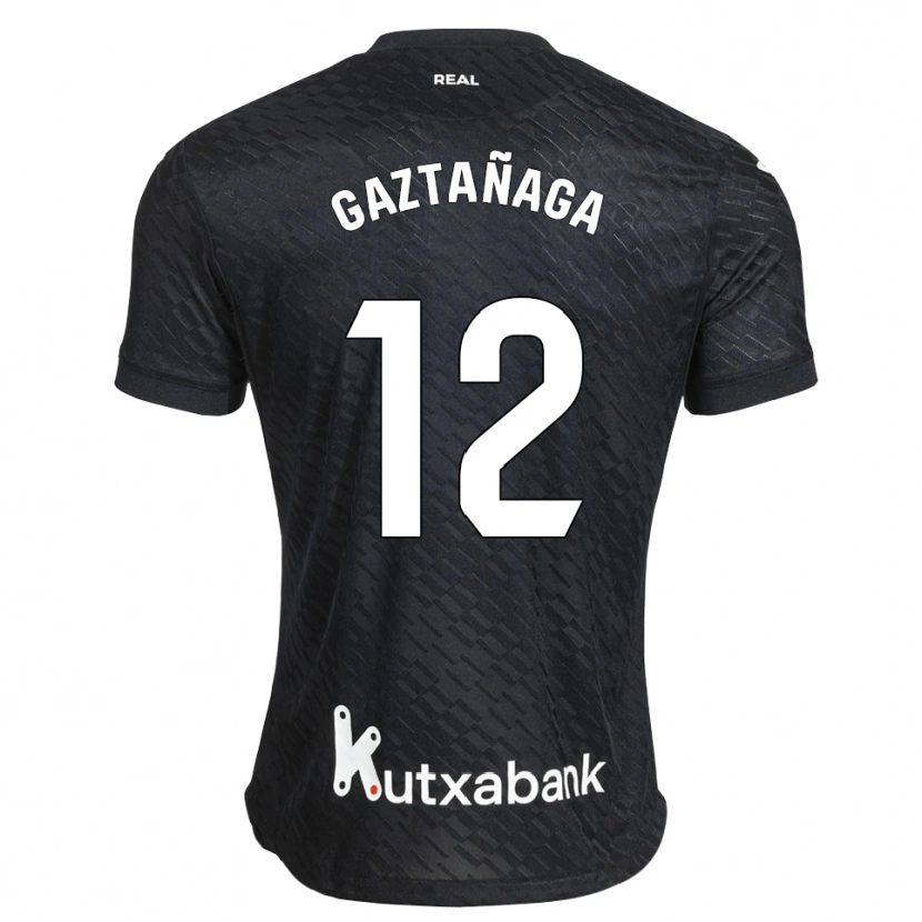 Danxen Men Julen Gaztañaga #12 Black White Away Jersey 2026/27 T-Shirt