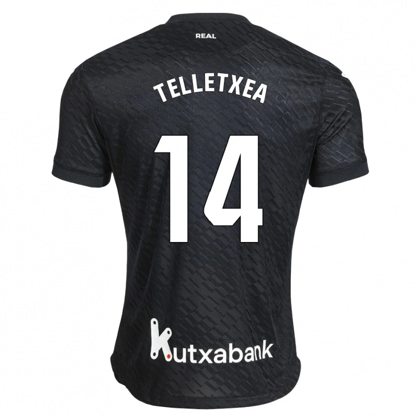 Danxen Men Oihan Telletxea #14 Black White Away Jersey 2026/27 T-Shirt