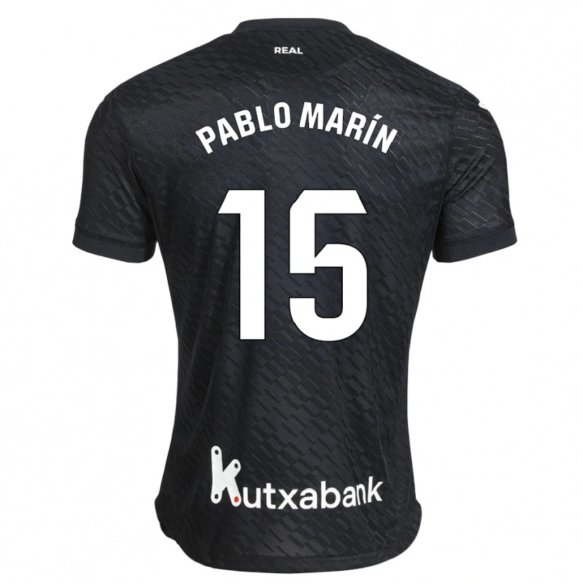 Danxen Men Pablo Marín #15 Black White Away Jersey 2026/27 T-Shirt
