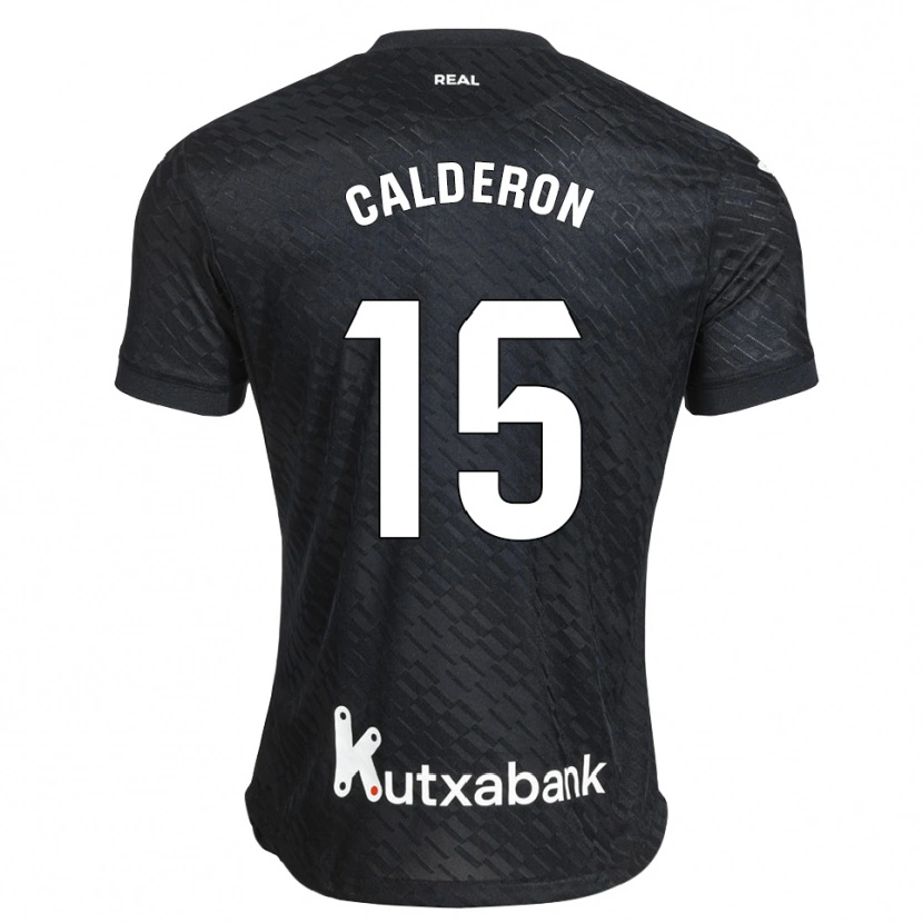 Danxen Men Iker Calderon #15 Black White Away Jersey 2026/27 T-Shirt