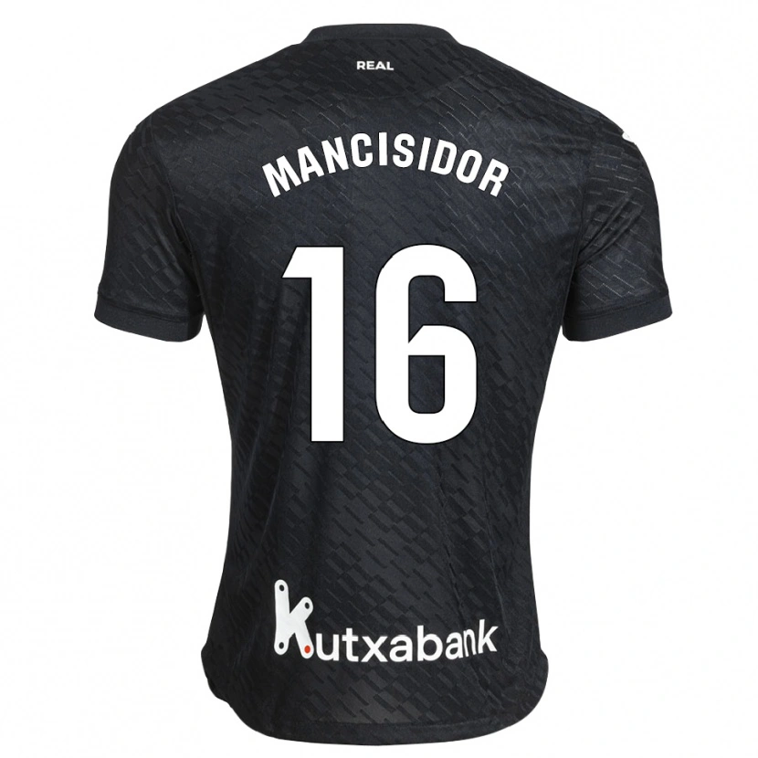 Danxen Men Beñat Mancisidor #16 Black White Away Jersey 2026/27 T-Shirt