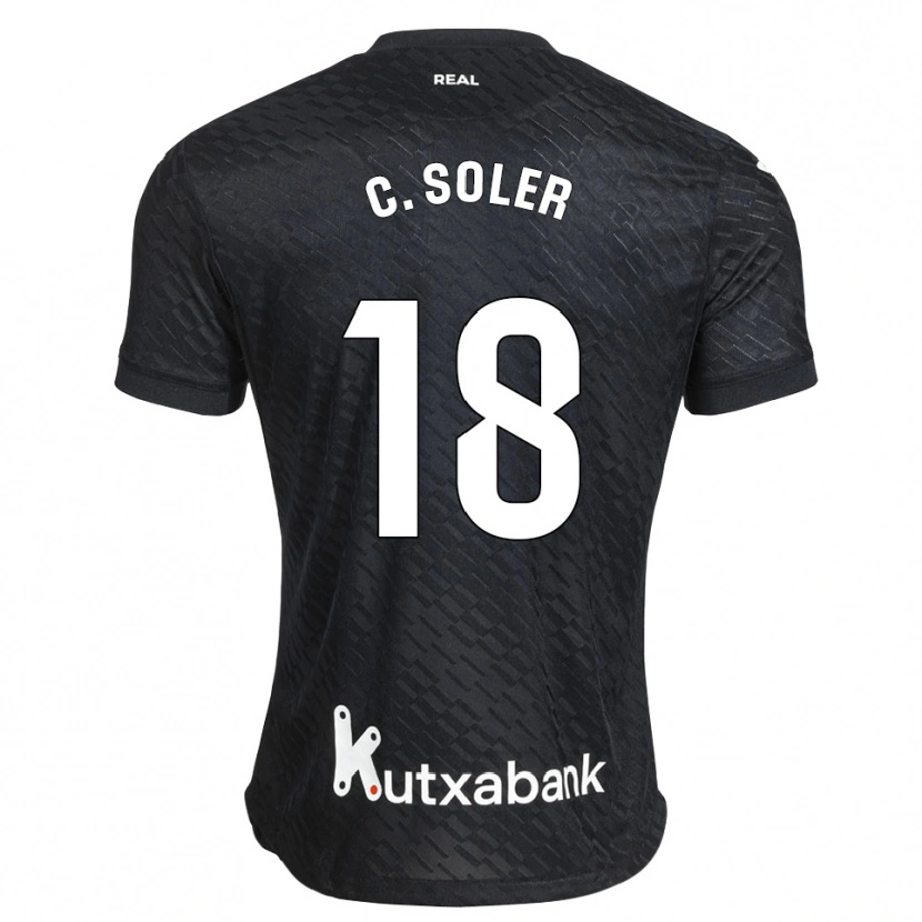Danxen Men Carlos Soler #18 Black White Away Jersey 2026/27 T-Shirt