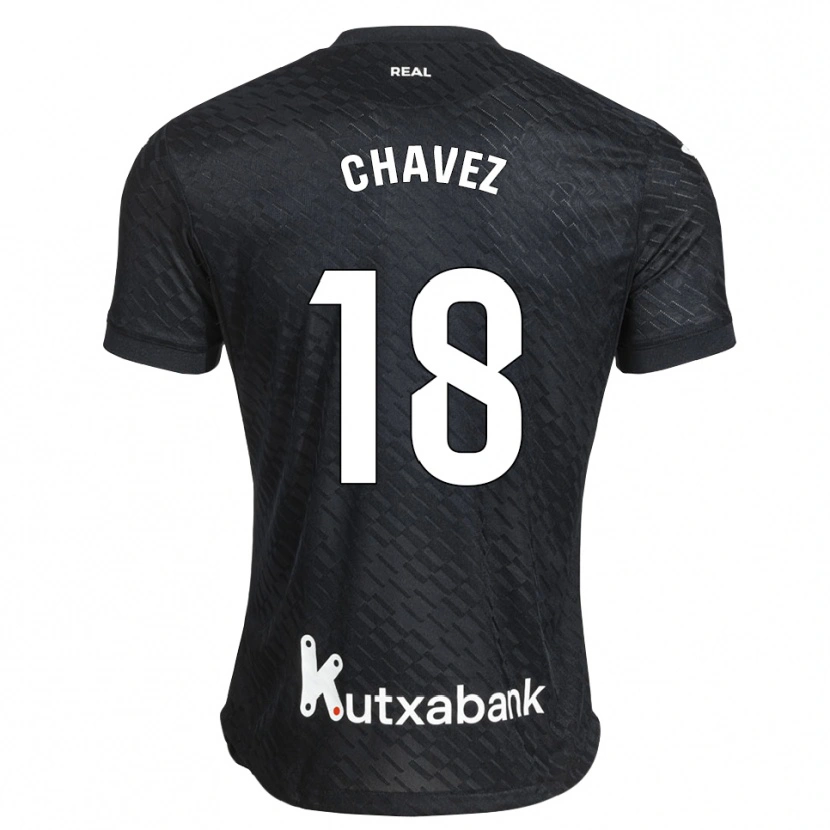 Danxen Men Oihan Chavez #18 Black White Away Jersey 2026/27 T-Shirt