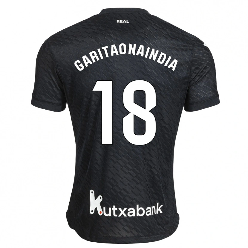 Danxen Men Hodei Garitaonaindia #18 Black White Away Jersey 2026/27 T-Shirt