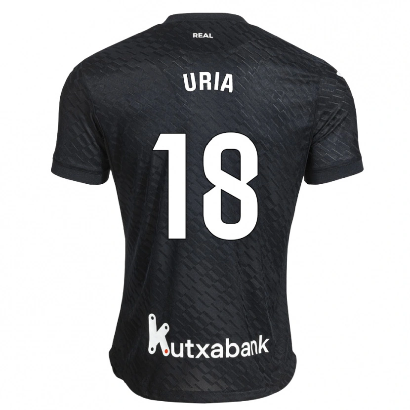 Danxen Men Mirari Uria Gabilondo #18 Black White Away Jersey 2026/27 T-Shirt