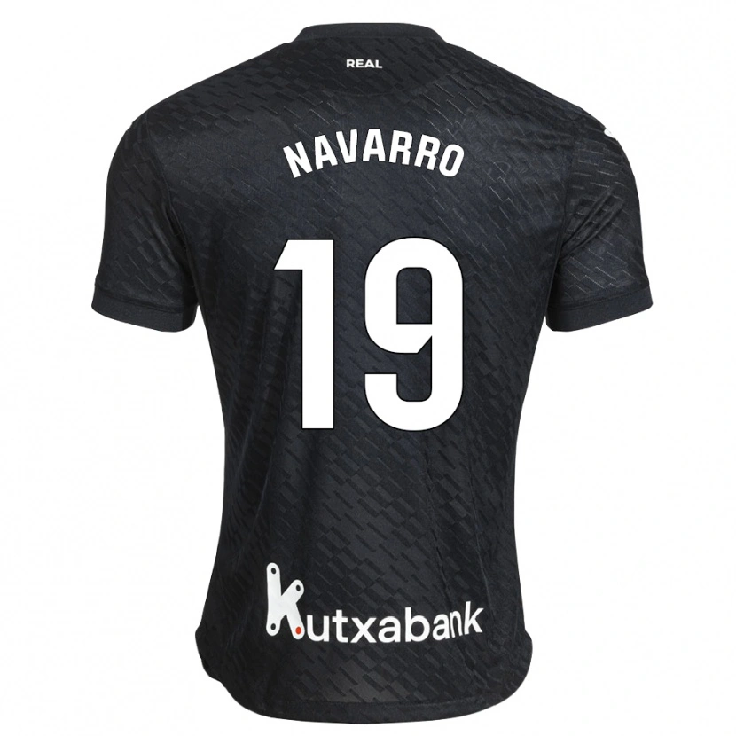 Danxen Men Lorena Navarro #19 Black White Away Jersey 2026/27 T-Shirt