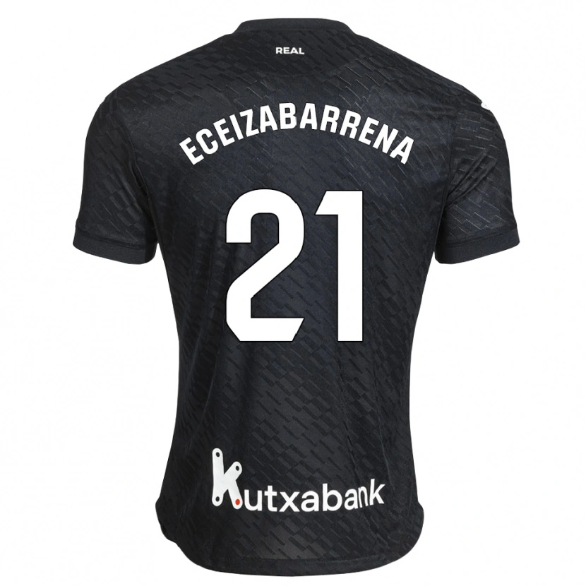 Danxen Men Jon Eceizabarrena #21 Black White Away Jersey 2026/27 T-Shirt