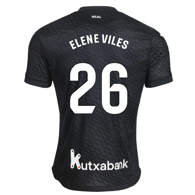Danxen Men Elene Viles Odriozola #26 Black White Away Jersey 2026/27 T-Shirt