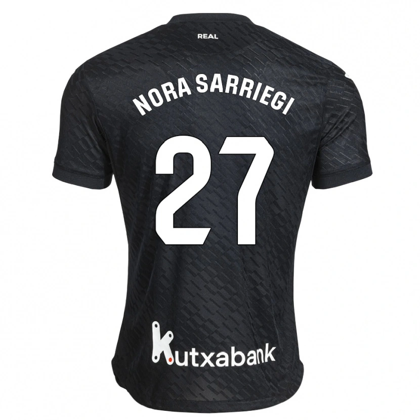 Danxen Men Nora Sarriegi Galdos #27 Black White Away Jersey 2026/27 T-Shirt