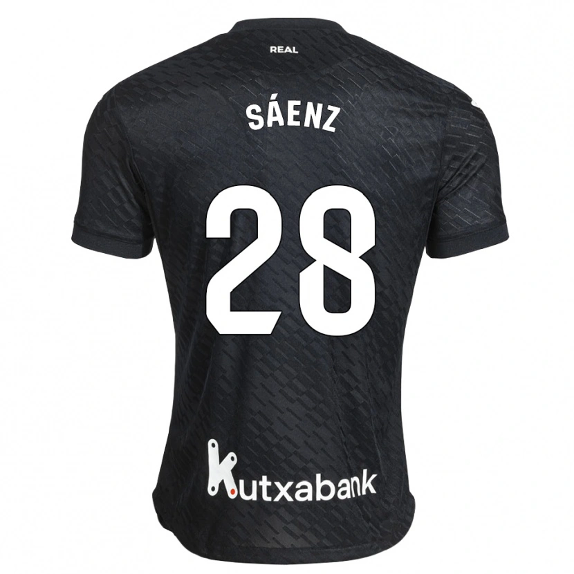 Danxen Men Manuel Sáenz #28 Black White Away Jersey 2026/27 T-Shirt