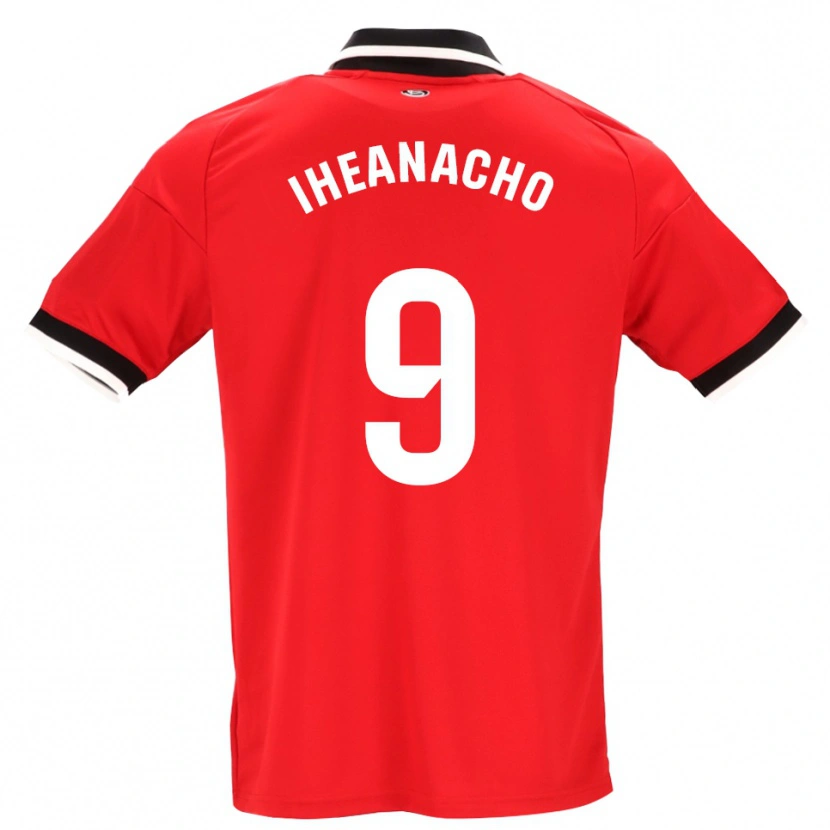 Danxen Men Kelechi Iheanacho #9 Black White Red Away Jersey 2026/27 T-Shirt