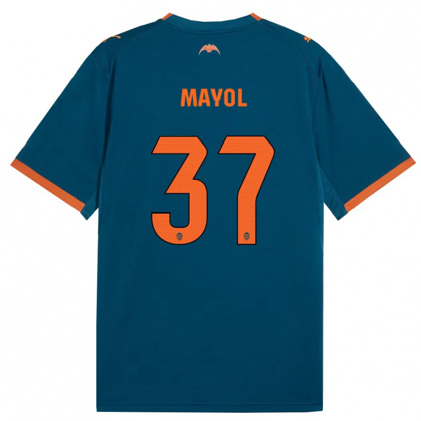 Danxen Men Aaron Mayol #37 Steel Blue Orange Away Jersey 2026/27 T-Shirt
