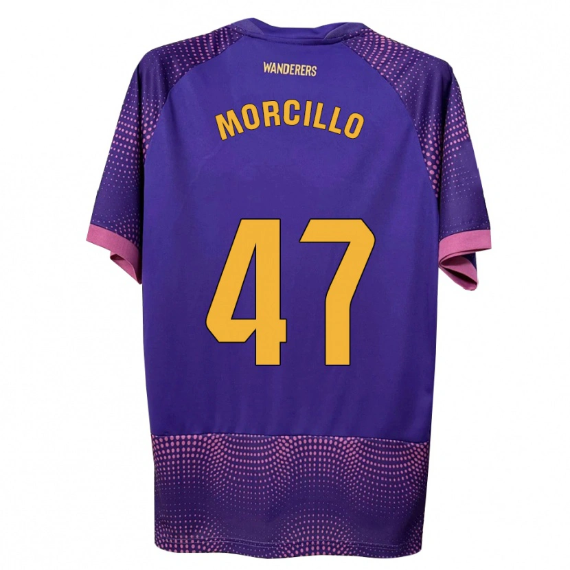 Danxen Men Javi Morcillo #47 Purple White Pink Away Jersey 2026/27 T-Shirt