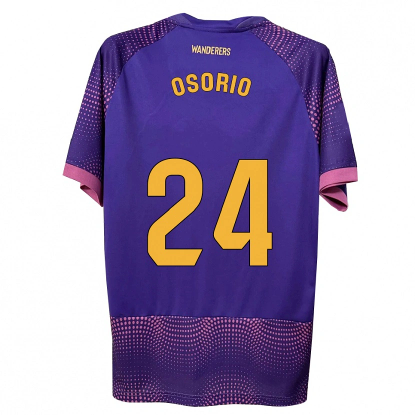 Danxen Men Abiel Osorio #24 Purple White Pink Away Jersey 2026/27 T-Shirt