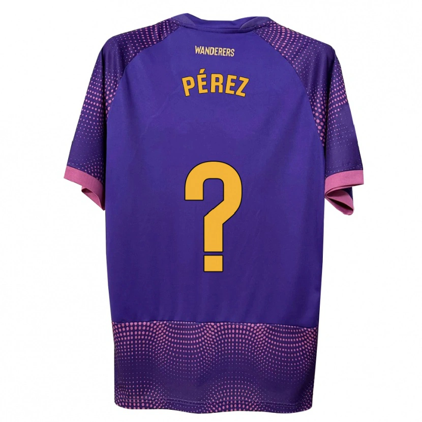 Danxen Men Pablo Pérez #0 Purple White Pink Away Jersey 2026/27 T-Shirt