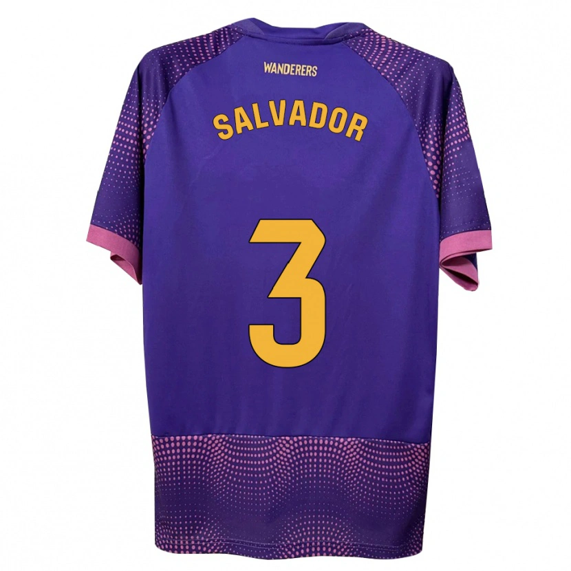 Danxen Men Nico Salvador #3 Purple White Pink Away Jersey 2026/27 T-Shirt